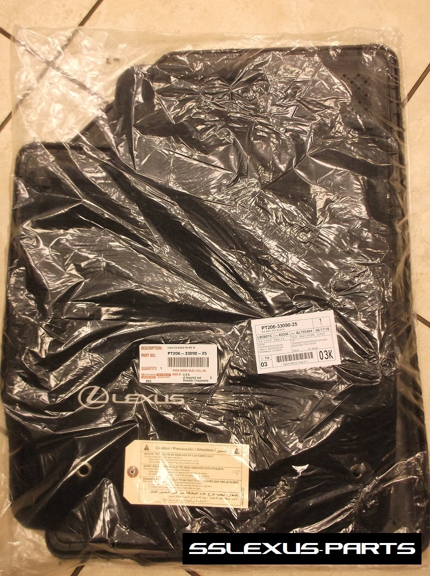 Lexus ES350 (20072012) OEM Genuine 4pc CARPET FLOOR MATS "Black" eBay