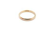 10k Yellow Gold Teeny Tiny Baby Ring Band Size 1.5