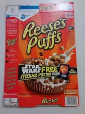 2016 Star Wars General Mills Reese's Puffs Poster Ad flat box