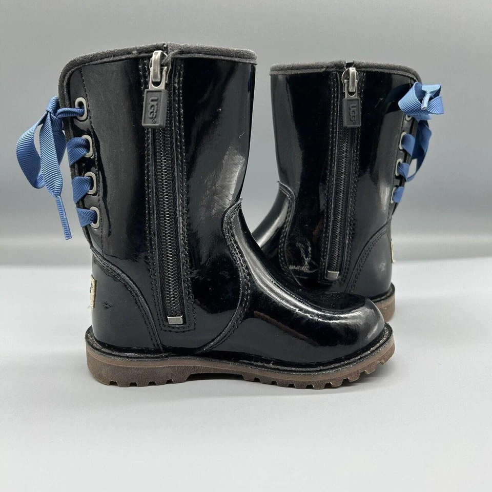 Малыш UGG Australia Corone лакированная кожа 1009191T черный 100% оригинальный новый - Изображение 3 из 3