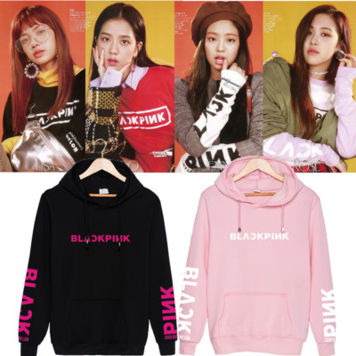 KPOP Blackpink RAP Monster Felpa Con Cappuccio Pullover Felpa jisoo Jennie  Lisa Rose | eBay