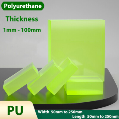 Polyurethane Rubber Sheet PU Elastic Board Damping Cushion Plate 1mm-100mm Thick