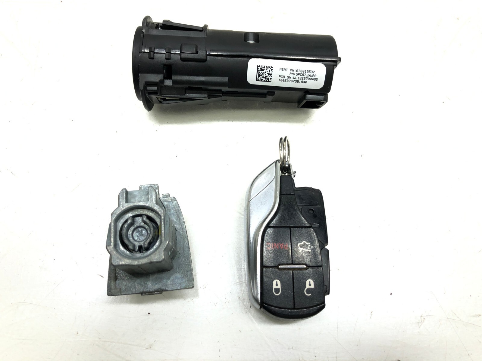 2014-2017 MASERATI GHIBLI 3.0L V6 ENGINE ECU W/ IGNITION SWITCH OEM.