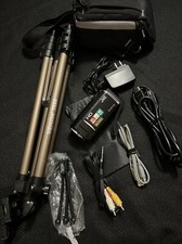 Jvc Everio Hd Digital Camcorder W/ Mini Large Tripod, Case, Cords And Cables