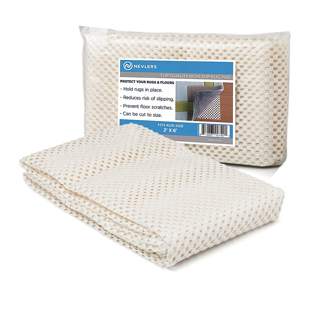 Non Slip 2' X 6' Rug Pad Non Slip | Pvc Under Carpet Padding Non Slip | 1/4" Non Non Slip 2' X 6' Rug Pad Non Slip | Pvc Under Carpet Padding Non Slip | 1/4" Non