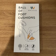 Metatarsal Pads Heel Inserts Ball of Foot Cushions 2 Pairs Women's One Size NEW