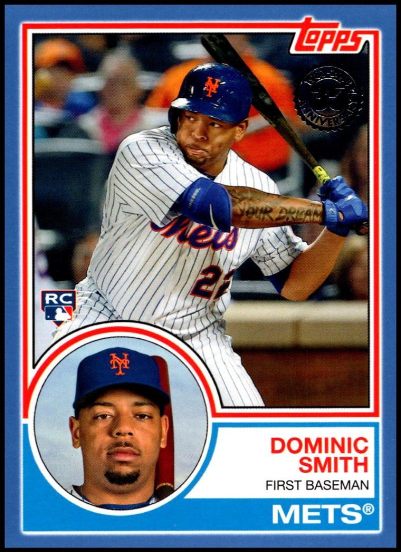 2018 Topps 1983 Topps Design Rookies Blue 8320 Dominic Smith (RC