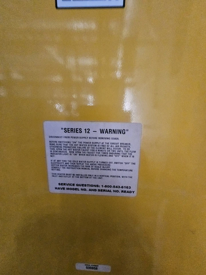 Eemax Industrial Tankless Water Heater Model#EX720T12EFD, 480/277VAC, 150PSI - Image 2 of 4