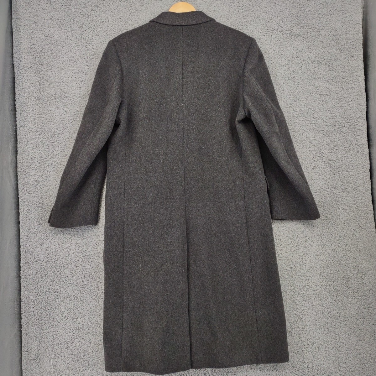 FILA Cappotto uomo Hammersley 42R grigio misto lana cashmere giacca lunga made in England Savile