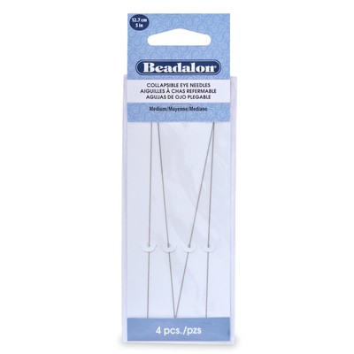 3er Pack Beadalon faltbare Augennadeln 5 Zoll 4/Pkg - Mittel 700M-150