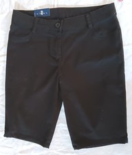 Izod Schoolwear Shorts Girls 5 Black Skinny Bermuda Uniform New w/Tags