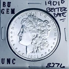1901 O BU GEM MORGAN SILVER DOLLAR UNC MS+++ U.S. MINT RARE COIN 8376