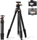 K&F CONCEPT 63" Travel Camera Tripod Heavy Duty for DSLR Mirrorless iPhone Video
