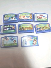Lot of 8 LeapFrog Leapster Learning Games Star Wars Cars I Spy Math Tested