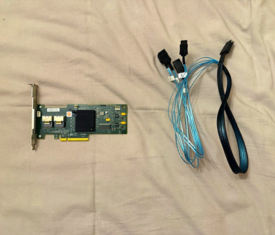 LSI MegaRAID SAS 9240-8i 8 Port RAID Controller Card PCI-E IT MODE ZFS TRUENAS