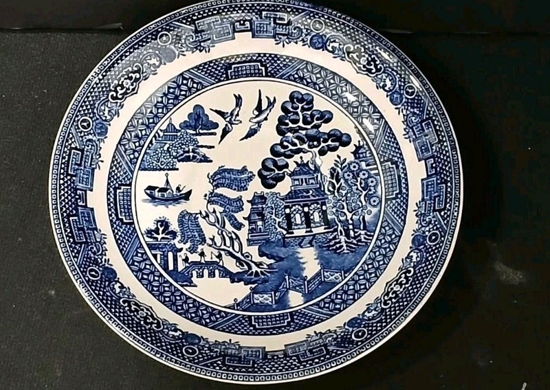 Johnson Brothers Willow Blue Pattern Saucer - England