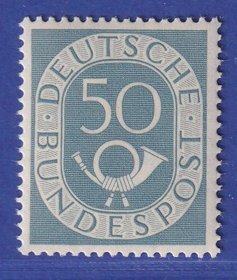 Bundesrepublik 1951 Posthornsatz 50Pfg-Wert Mi.-Nr. 134 ** - Bild 1 von 2