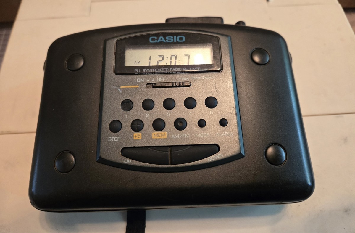 Casio AS-703R Cassette Player AM/FM Stereo - Tested / Works *NO