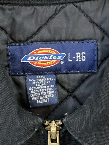 Vintage 90s Social Distortion Men’s L Dickies Eisenhower Quilted Embroidered VTG image 8