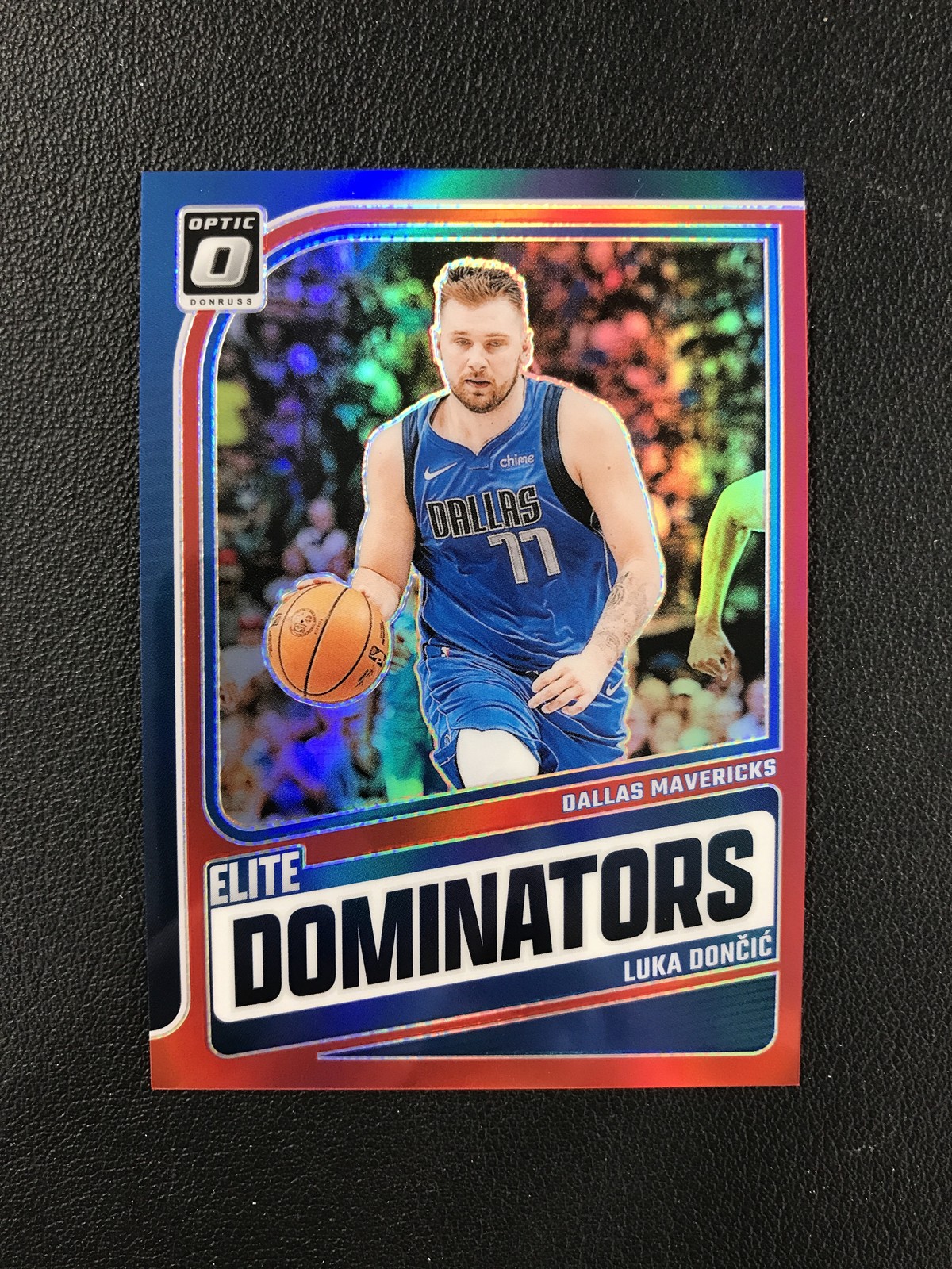 2024-25 Donruss Optic #10 Luka Doncic Mavericks Elite Dominators Red Prizm /99