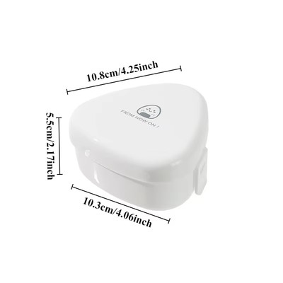 Triangle Rice and Vegetable Roll Mould Bento Box Can Be Microwave Heated to Make