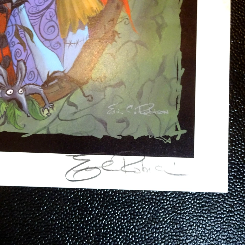 Litografía rara 2002 Pesadilla antes de Navidad Sally Le firmada por Eric Robison Foto 3 de 4