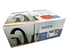 Moen Korek 8 in. Widespread 2-Handle Bathroom Faucet with Valve in Matte Black