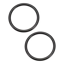 4.8" Round Purse Handles Handbag Handle Replacement for DIY Making, 2Pcs Black