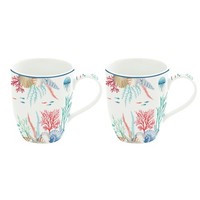 2Er Set Becher, Tassen Sea Breeze Unterwasser FüR 350Ml In GB Easy Life