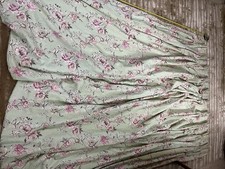 Clarke & Clarke Clarisse Sage – 100% Linen Curtains Pair – Interlined 2.2m X3.5m