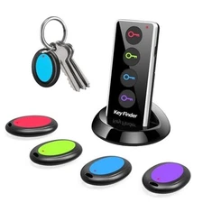 Key Finder,85dB+ Item Locator Tags with 131ft. Working Range,Wireless Key 