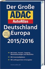 Großer ADAC AutoAtlas 2015/2016, Deutschland 1:300 000, Europa 1:750 000