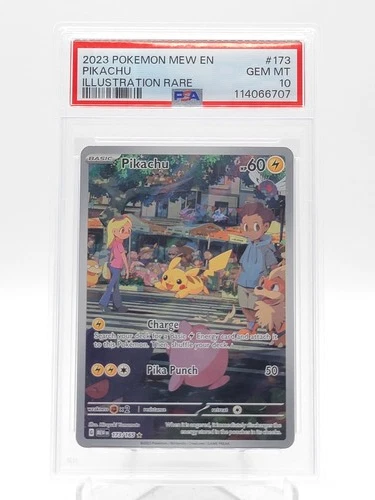 PIKACHU 2023 POKEMON 151 ILLUSTRATION RARE #173/165 PSA 10 Q0895