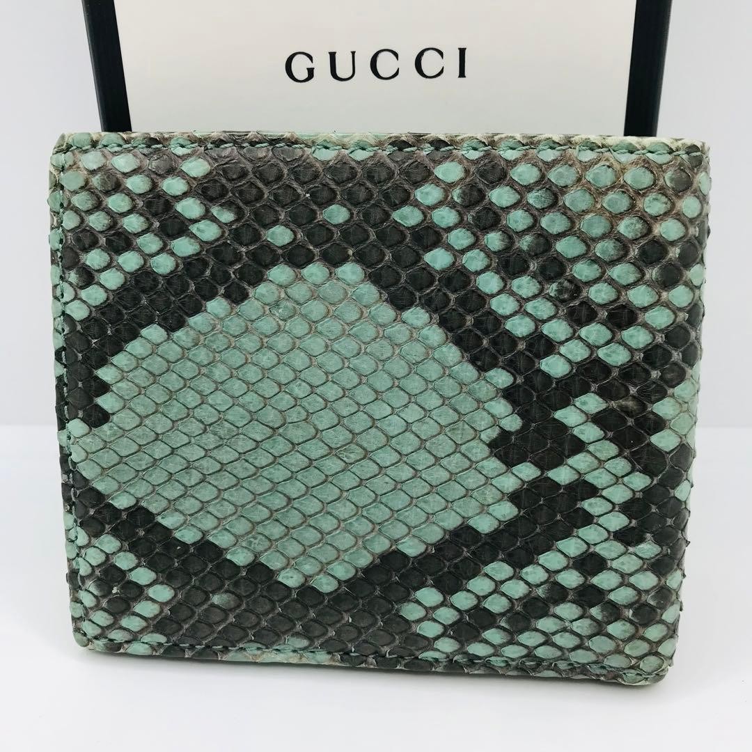 GUCCI✨Python bifold wallet bicolor wallet wallet … - image 3