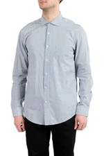 Hugo Boss "Ridley_12P" Men's Slim Striped Long Sleeve Casual Shirt US L IT 52