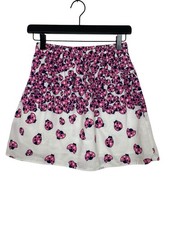 Lilly Pulitzer Womens Briar A Line Skirt Lady Bug Print Pink Blue White Sz Small