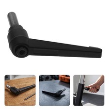 Black Zinc Alloy Adjustable Clamping Handle for Exercise Bike Seat Replacement
