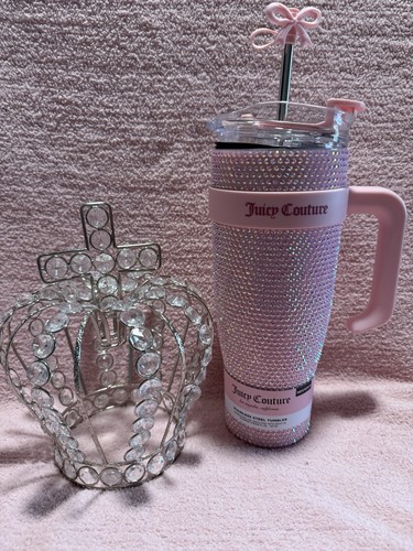 Bellissimo bicchiere acqua JUICY COUTURE BLING ACCIAIO INOX 40 oz Bling Baby!!! - Foto 10 di 11