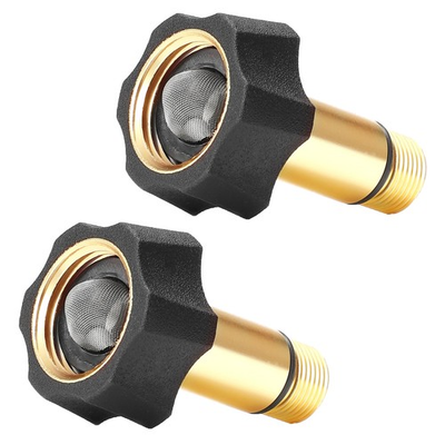 #ad #ad EZALOR Pressure Washer Pump Parts Water 3 4quot; Female to 3 8quot; Male Long Gold $18.76