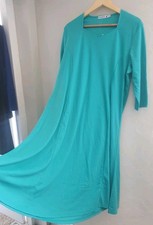 NEW PRETTY POPPY VIBRANT GREEN A LINE JERSEY DRESS SIZE 10 STRETCH