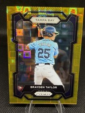 Brayden Taylor - 2024 Panini Prizm Pandora Gold Prizm /4 Tampa Bay Rays #190