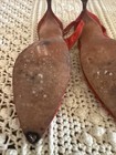 Y2K Joseph Magnin Herbert Levine Red  Paisley Kitten Heel 2001 Sz 6/7 — photo 6