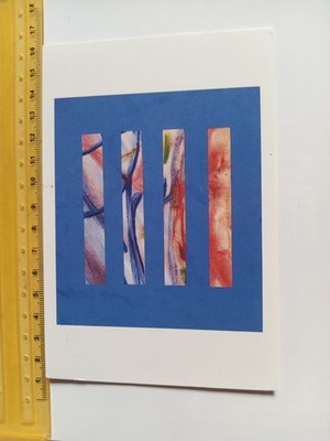 Vintage KUNST   Postkarte Colin D. Duncan OUT OF VIEW 1997 Abstrakte Kunst   