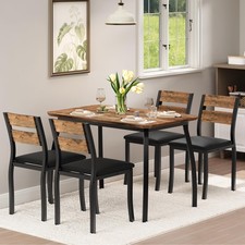 Modern Upholstered Dining Set for Four