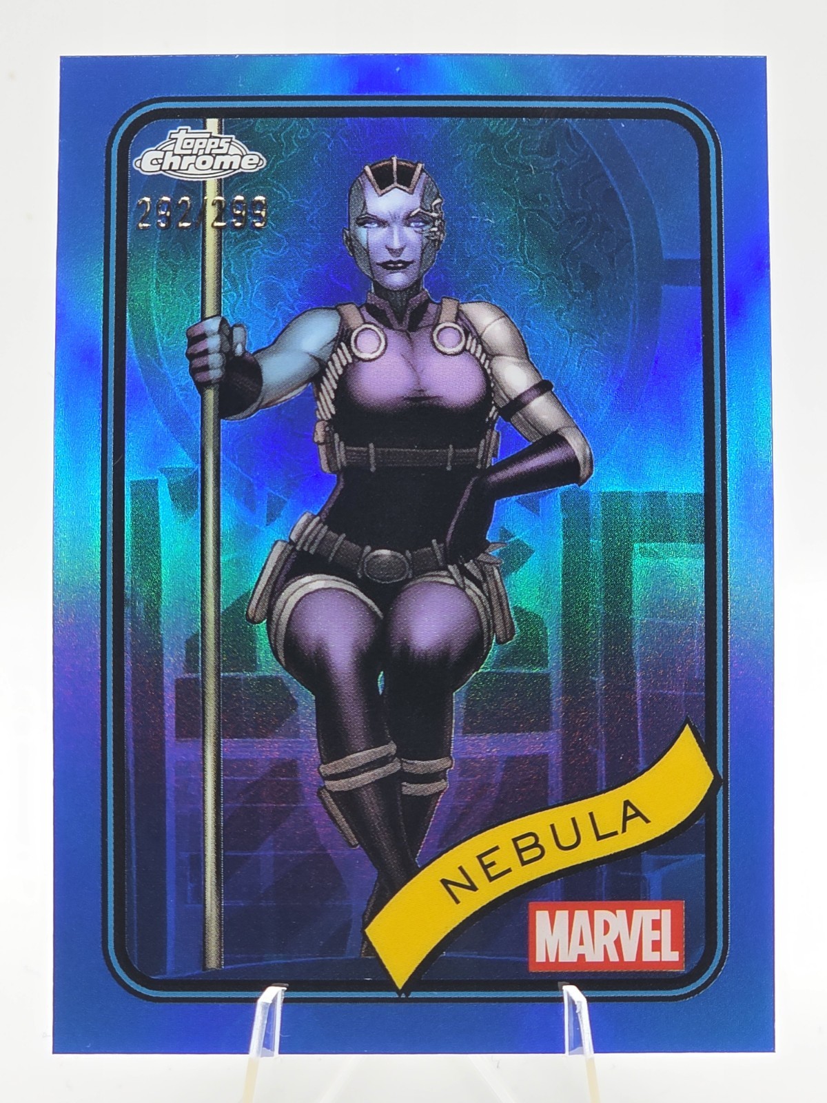 Nebula Blue Refractor 292/299 2025 Topps Chrome Marvel