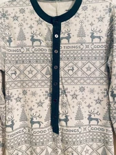 Magnolia Hearth and Home Women's Unionsuit Pajamas Size Small Christmas NICE!