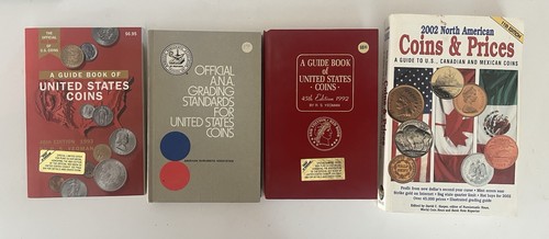 Vintage US Coin Book Lot Red Book 1983-1992 ANA Grading Guide America Prices