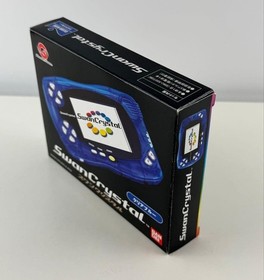 BANDAI WonderSwan Crystal Clear Blue Console Tested Excellent