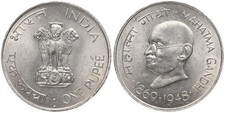 India - India One 1 Rupee 1962-2025 Commemorative Coins - Various Years