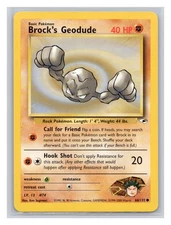 Pokémon TCG Brock's Geodude (66) 066/132 Gym Heroes Unlimited LP